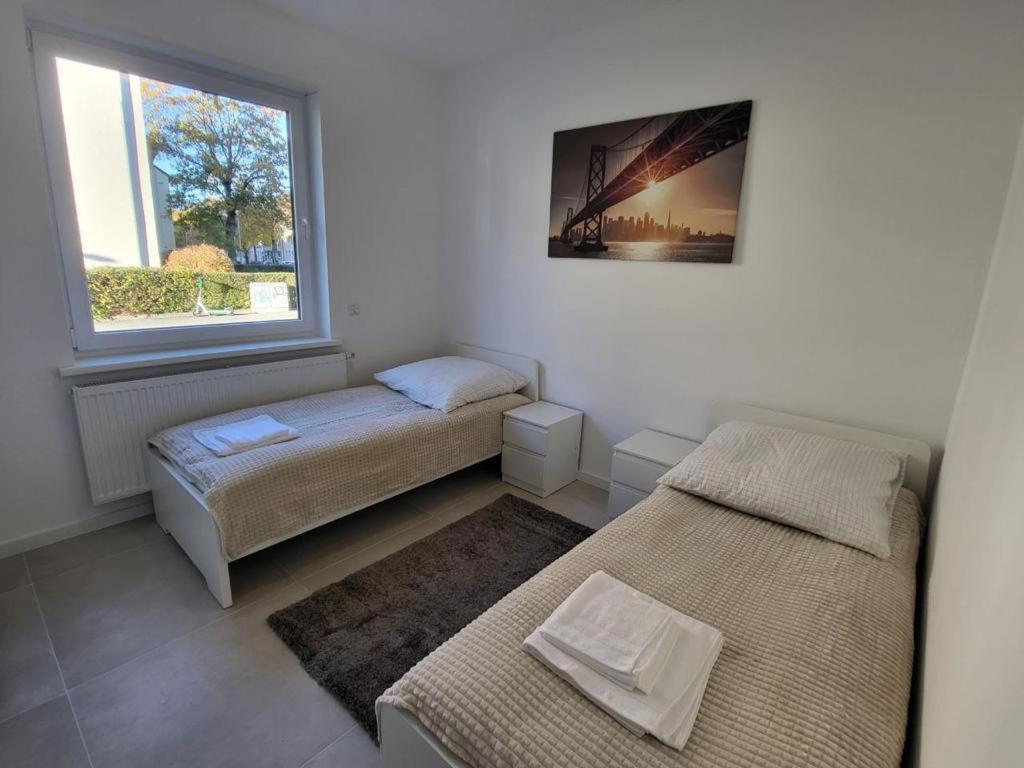 Monteurzimmer Mit Zwei Einzelnen Betten In Einer 3Zi Wohnung Mit Kuche Und Bad Osnabrück Exterior foto